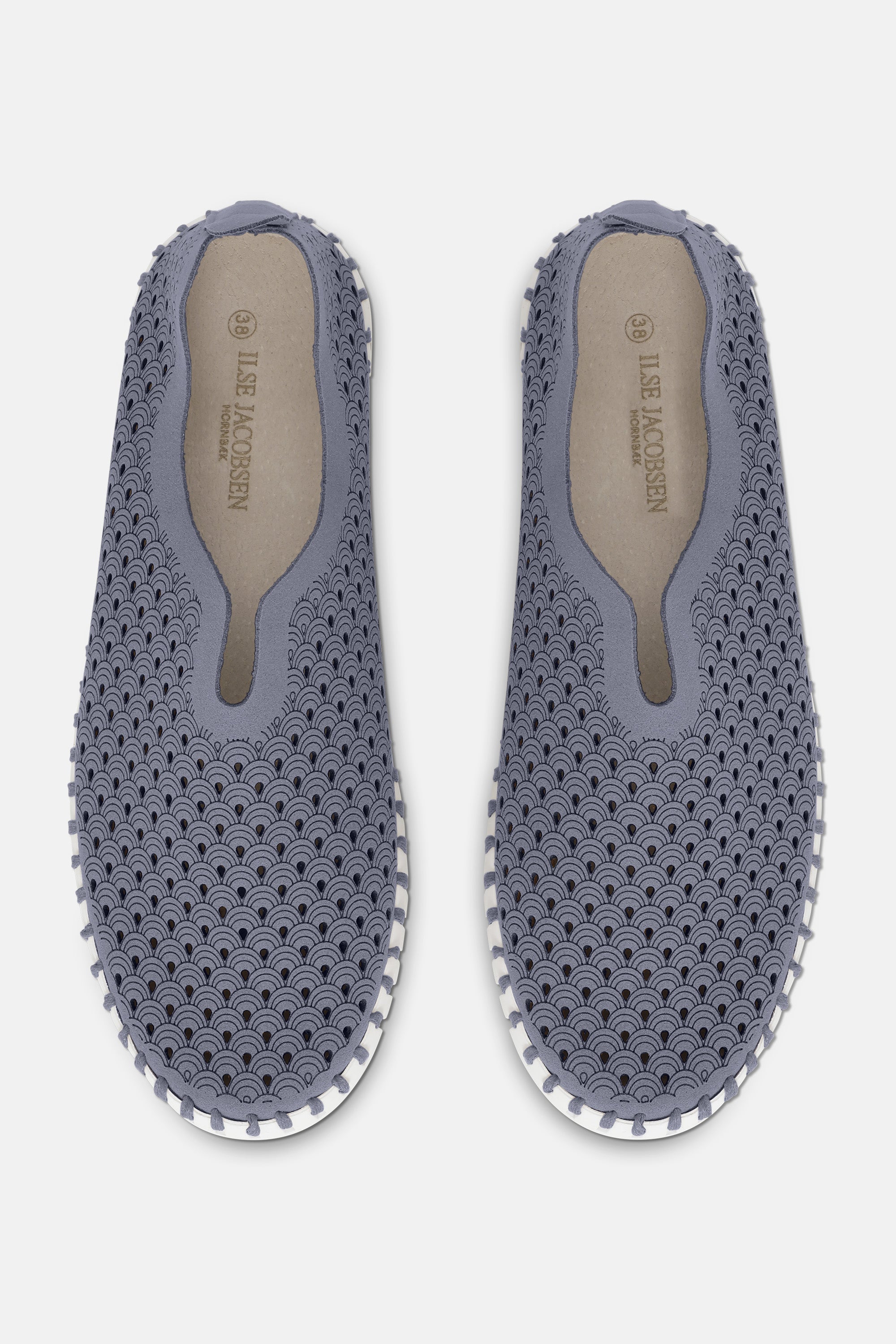 Ilse Jacobsen Hornbæk Footwear Flats Slip-in 636 Grey Blue